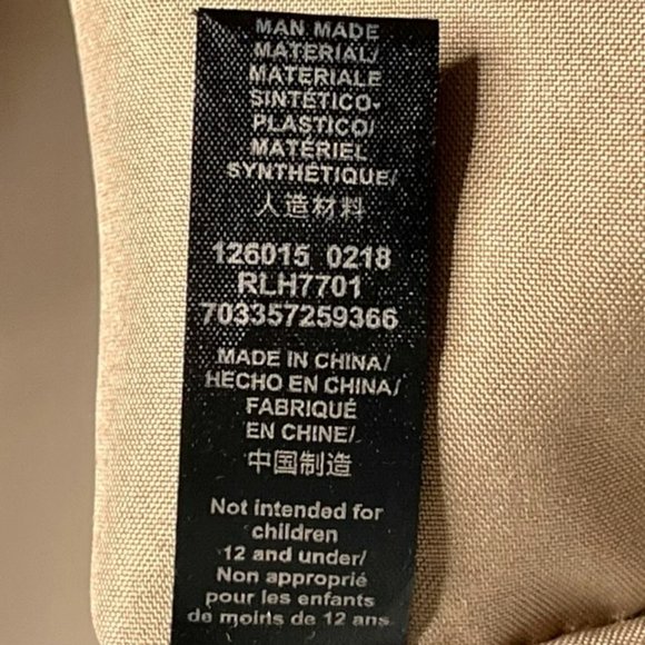 Relic Versatile Pebbled Faux Leather Bag  - Navy/Tan - 13" w x 3.5" d x 11.5” h - Picture 15 of 15